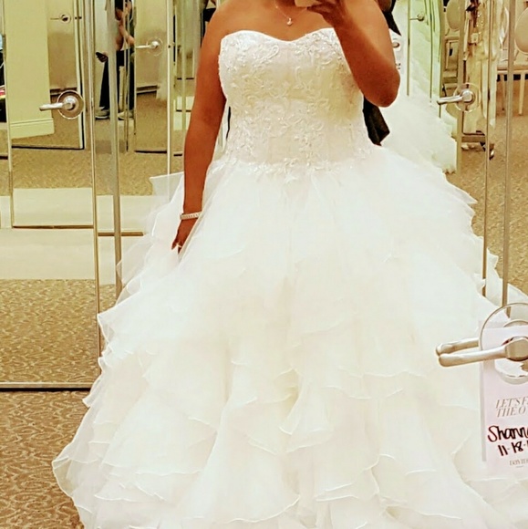 Oleg Cassini Wedding Dresses Ruffle